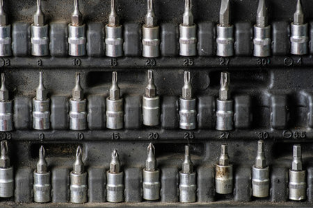 Set of drill heads