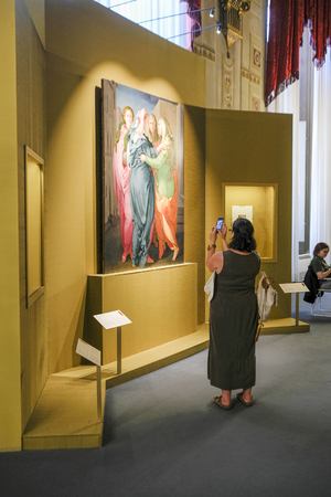 Florence, Italy - July, 1, 2018: visitor in a Pitty palace in Florenceのeditorial素材