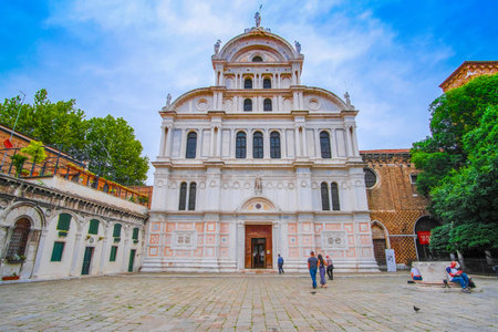 Venice, Italy - June, 28, 2018: church in Venice, Italy