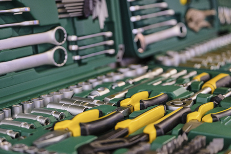 Set of the professional toolsの写真素材