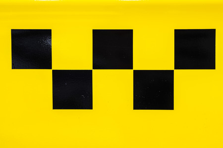 checker pattern of a taxiの写真素材