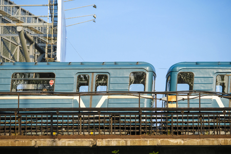 Moscow, Russia - September, 4, 2018: subway train in Moscowのeditorial素材