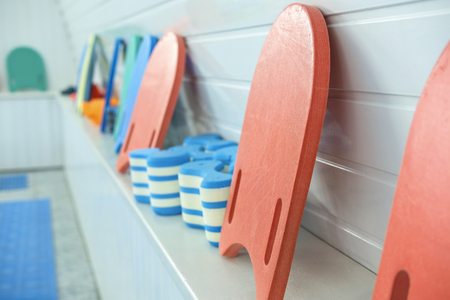 Interior of a swimming poolの写真素材