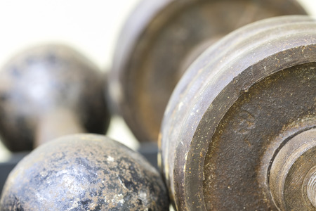 dumbbells close upの写真素材