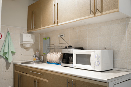 Moscow, Russia - October, 4, 2018: interior of a kitchen in an office in Moscow, Russiaのeditorial素材