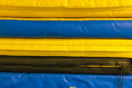 Sport mats close upの写真素材