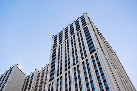 The wall of a multistory houseのeditorial素材