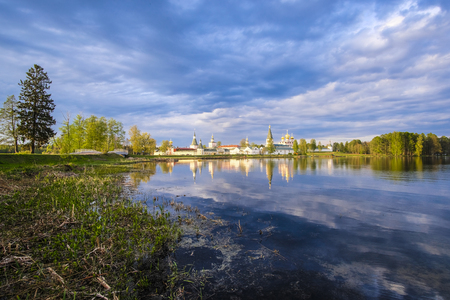 Valday, Russia - May, 18, 2019: Image of the Iversky Monastery in Valdai, Russiaのeditorial素材