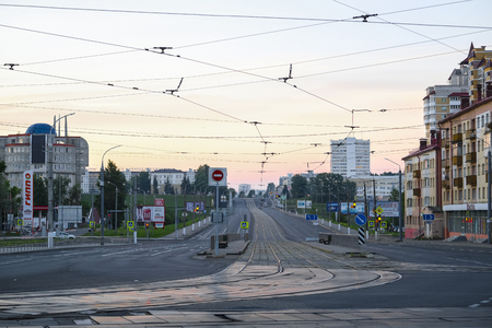 Vitebsk, Belarus - May, 26, 2019: street image in Vitebsk, Belarusのeditorial素材