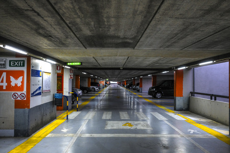 Venice, Italy - July, 11, 2019: cars on a parking in Venice, Italyのeditorial素材