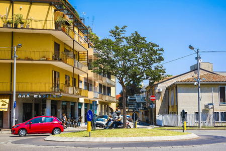 Padova, Italy - June, 4, 2019: street in a center of Padova, Italyのeditorial素材