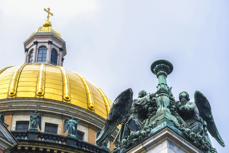 Saint Petersburg, Russia - August, 13, 2019: Saint Isaac Cathedral in Saint Petersburg, Russiaのeditorial素材