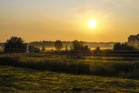 Landscape with the image of italian country sideのeditorial素材