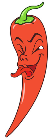 Fresh pepper cartoonのイラスト素材