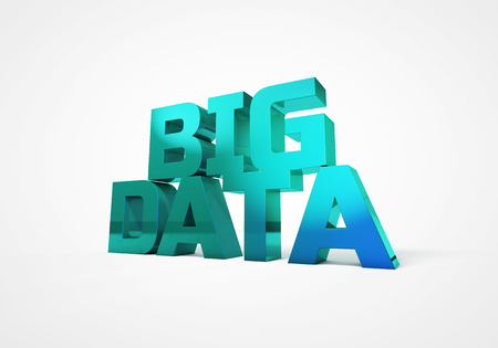 3d illustration of Big data concept.の写真素材