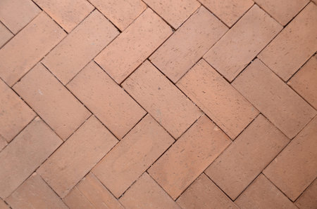Arrow brown brick floor
