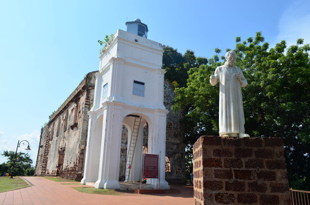 Saint Paul Church at Melakaの写真素材