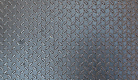 Rustic diamond steel plate texture and background
