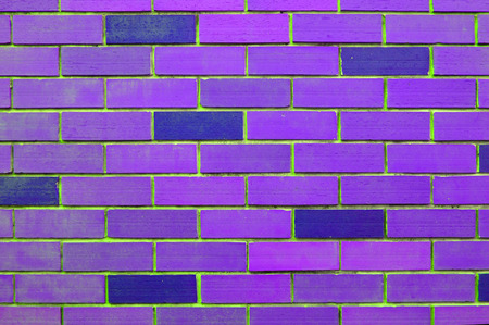 Purple mansory brick wall backgroundの写真素材