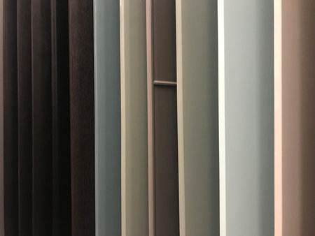 Multi color cabinet door samples in home decoration market