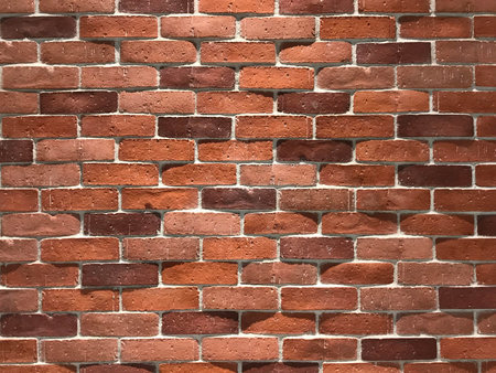 Pattern of mansory orange brick wall for background and texture
