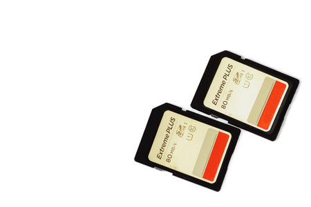 micro sd memory for camera computer compact flash isolated.