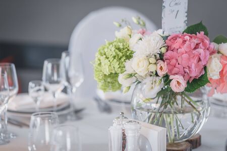 wedding decoration for the ceremony. wedding ceremony.の写真素材