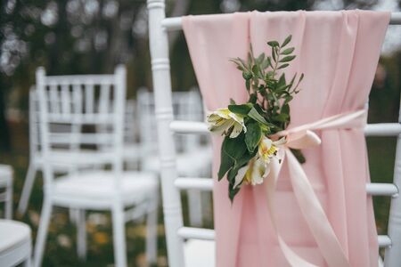 wedding decoration for the ceremony. wedding ceremony.の写真素材