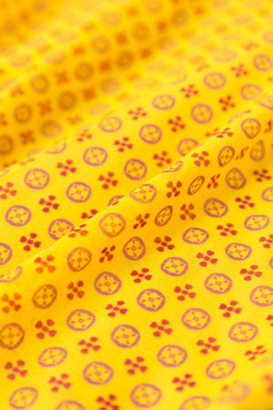 Yellow cloth retro prints