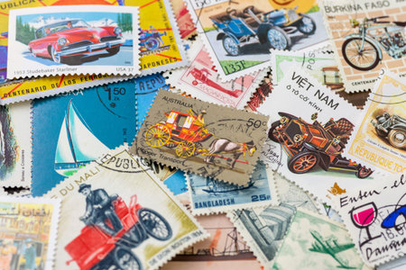 Old Overseas Stamps - Vehicle Stamps