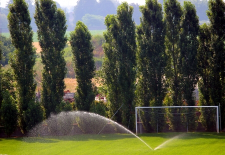 football fieldの写真素材
