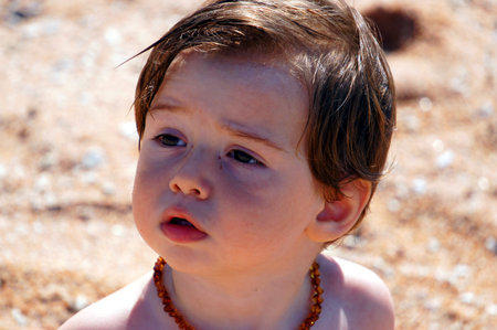 child at the beach