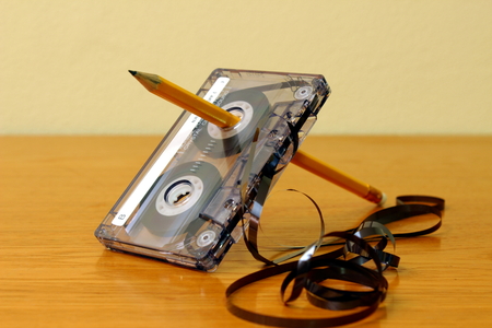 music audio tapeの写真素材