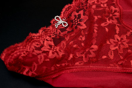 red lingerieの写真素材