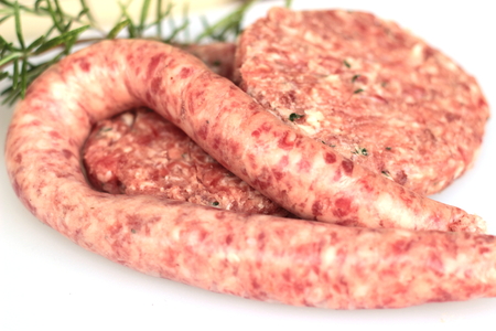 processing meat sausageの写真素材