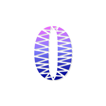 Logo number vector. Abstract logo numberのイラスト素材