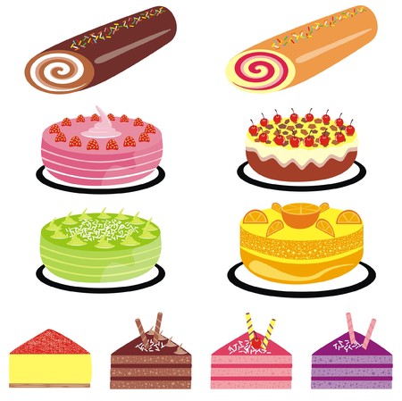 Vector Cake Collection.のイラスト素材
