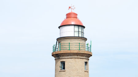 Mahabalipuram lighthouse and blue sky