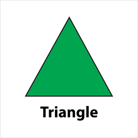 triangle Green color vector image