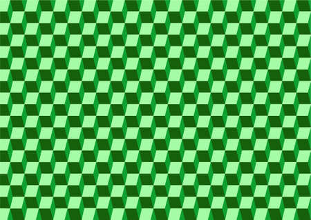 abstract cube green background and texture with squaresのイラスト素材