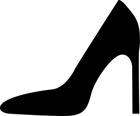 ladies high heels chapel icon. on white backgroundのイラスト素材