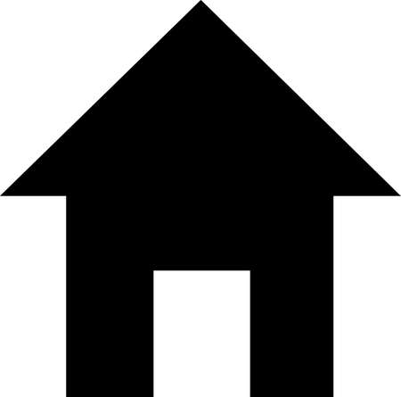 home icon symbol green color. on white backgroundのイラスト素材