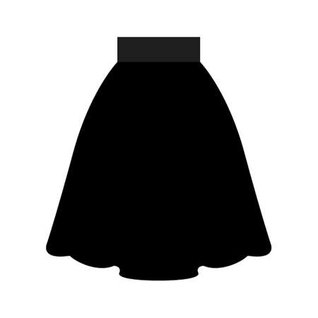 women bottom short skart icon. on white backgroundのイラスト素材