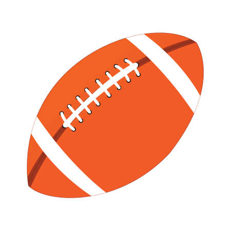 rugby ball. on white backgroundのイラスト素材