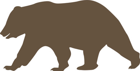 stock market bear symbol. on white backgroundのイラスト素材