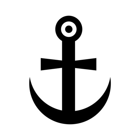 Anchor icon. on white background