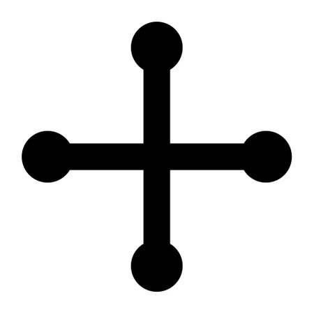 illustration of cross symbol icon. on white backgroundのイラスト素材