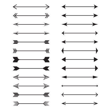 Arrow vector collection. Modern simple arrows. Vector illustration Arrows icon. Outline rank vector....