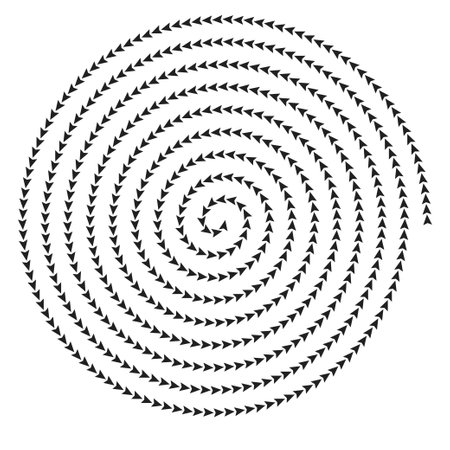 Spiral circle. Abstract circle. graphic design vector illustration. circle swirl. Circle black. vortex icons. Hurricane. motion twirl twist curve rotation spin. geometric shapeのイラスト素材