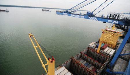 KLANG-MALAYSIA, FEB. 29: The Port of North Port on Feb. 29, Klang. It is one of the world\'s ten...